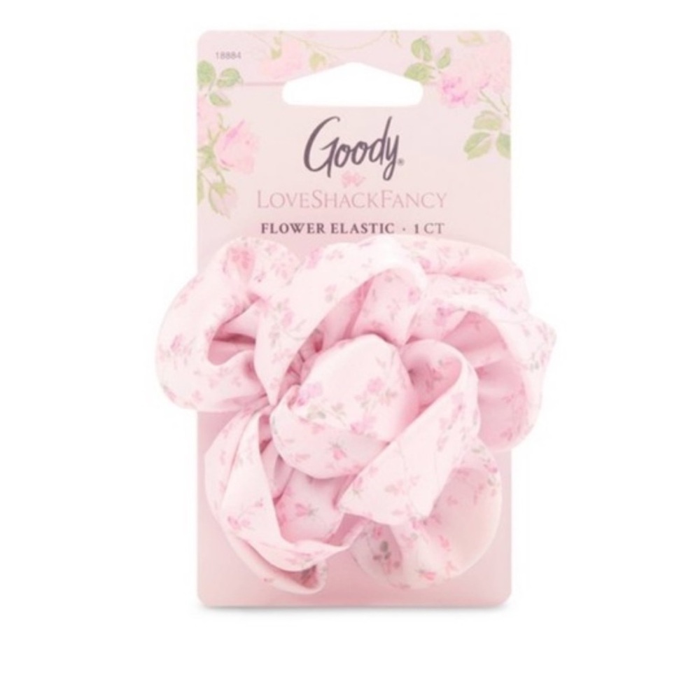 Love Shack Fancy x Goody Pink Floral Hair Accessary